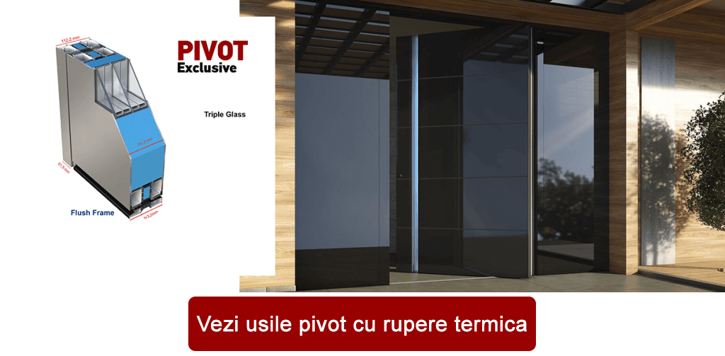 Usi pe pivot cu rupere termica Doorsystem