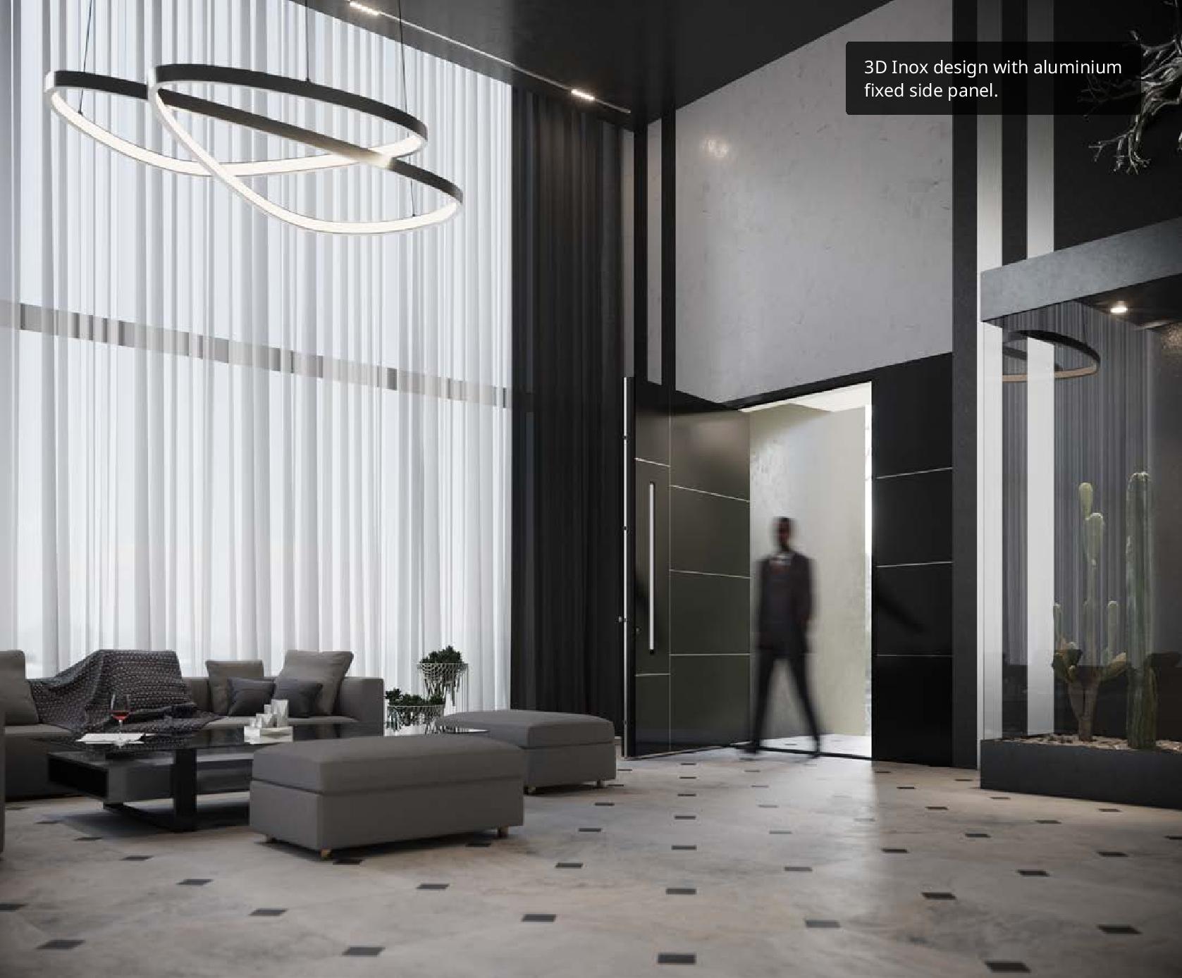 3D Inox 1012 RAL 9005 Structura