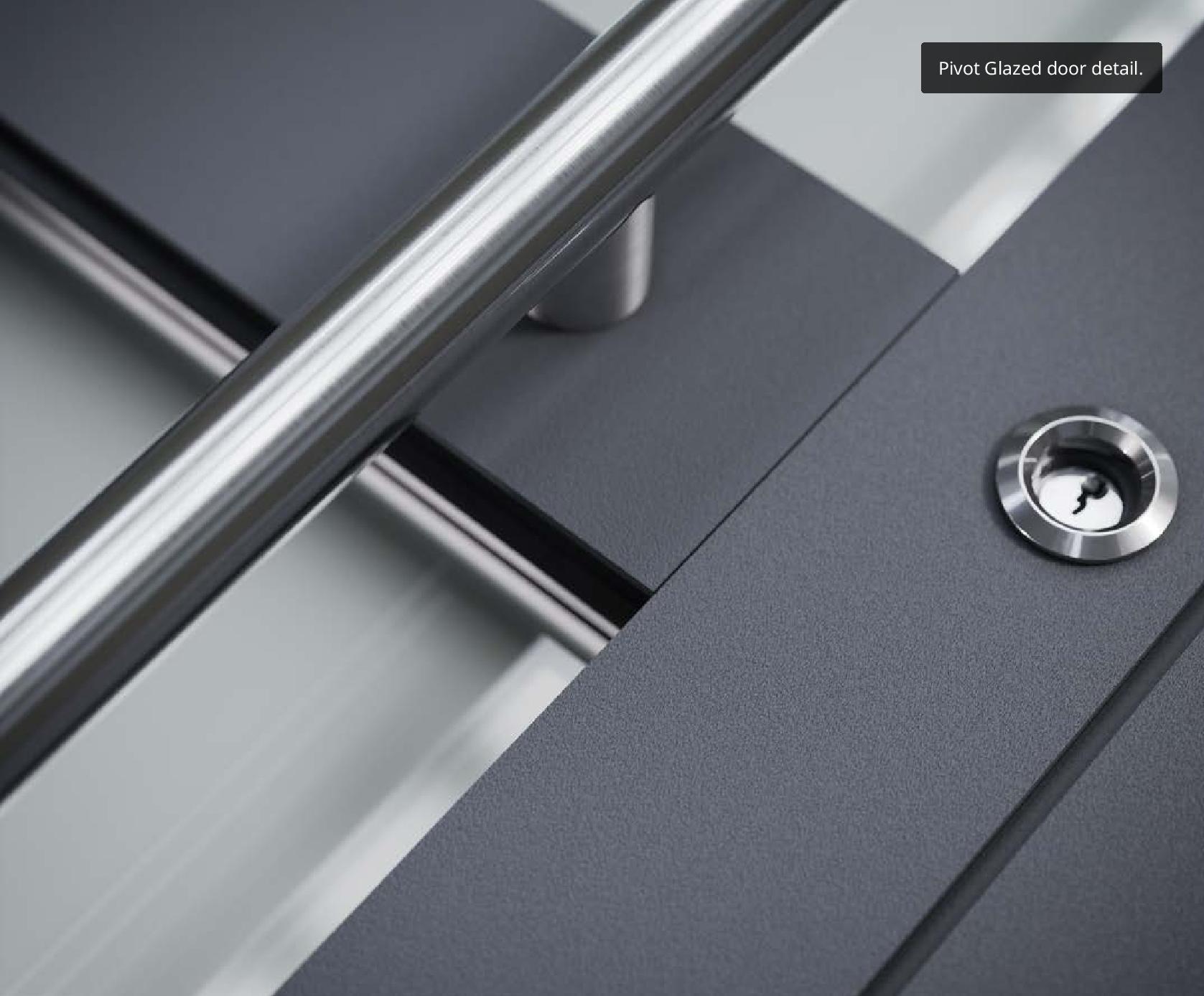 Glazed 1035 RAL 7015 Structura